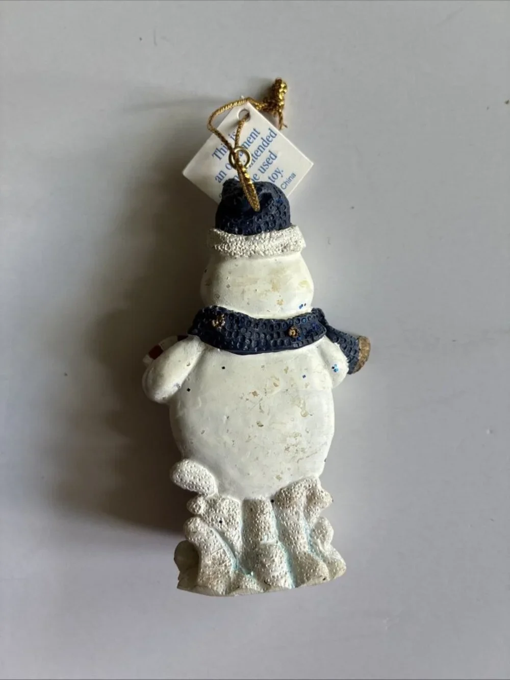 Vintage Marathon Andy The Snowman 2002 Christmas Ornament Penguin Holiday